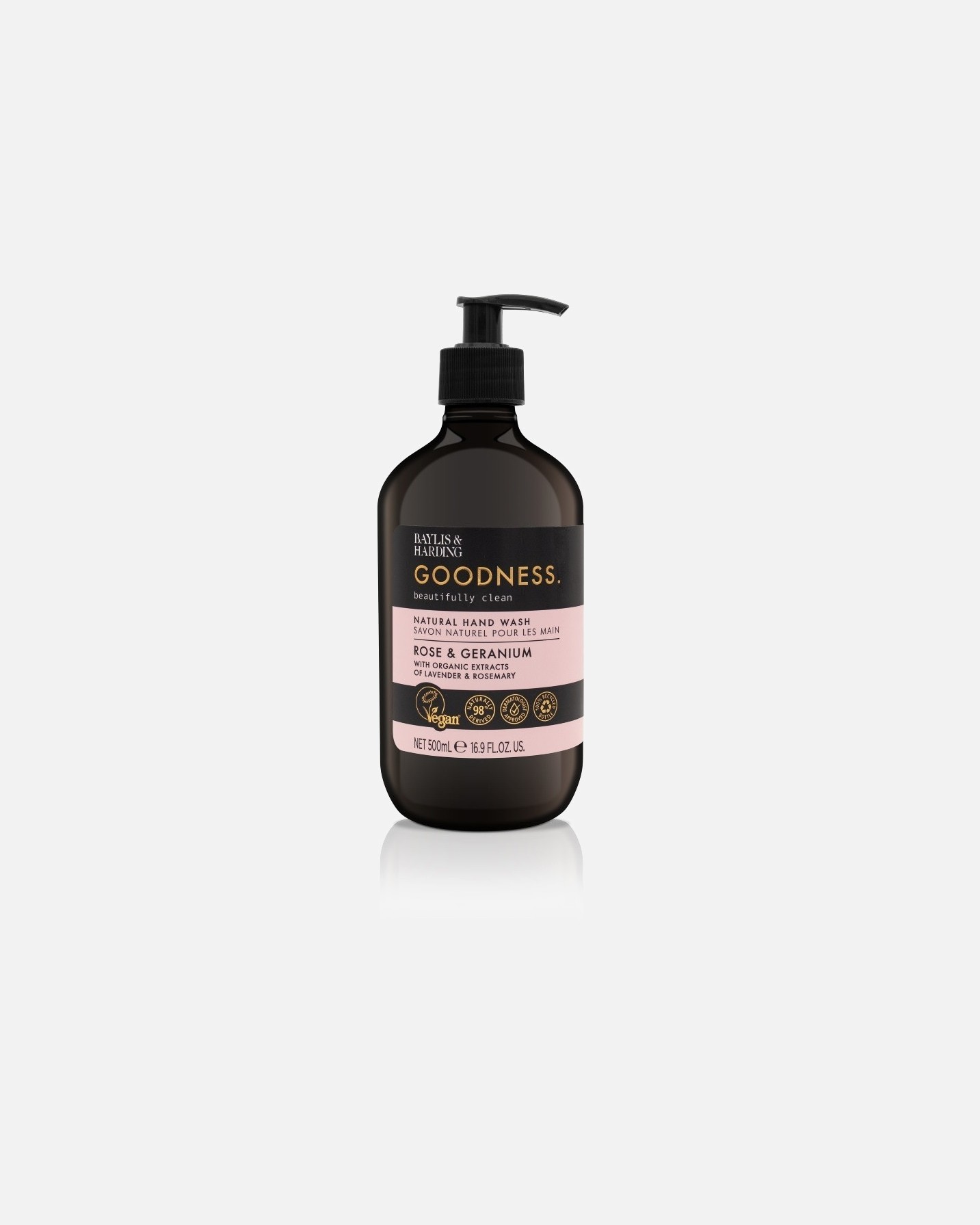 Baylis & Harding Milo za roke vrtnica in geranija - 500 ml