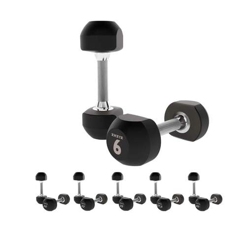  Set Mancuernas Caucho Nº6