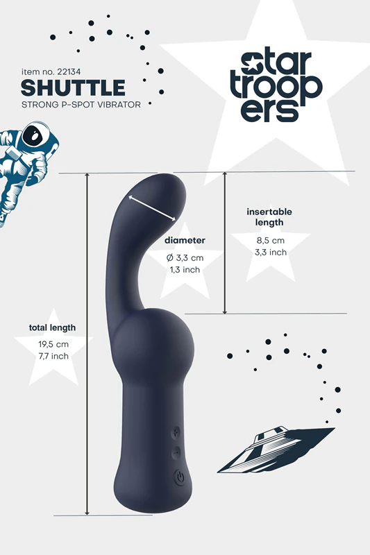 Dream Toys Star Trooper Shuttle Strong P-spot vibrador