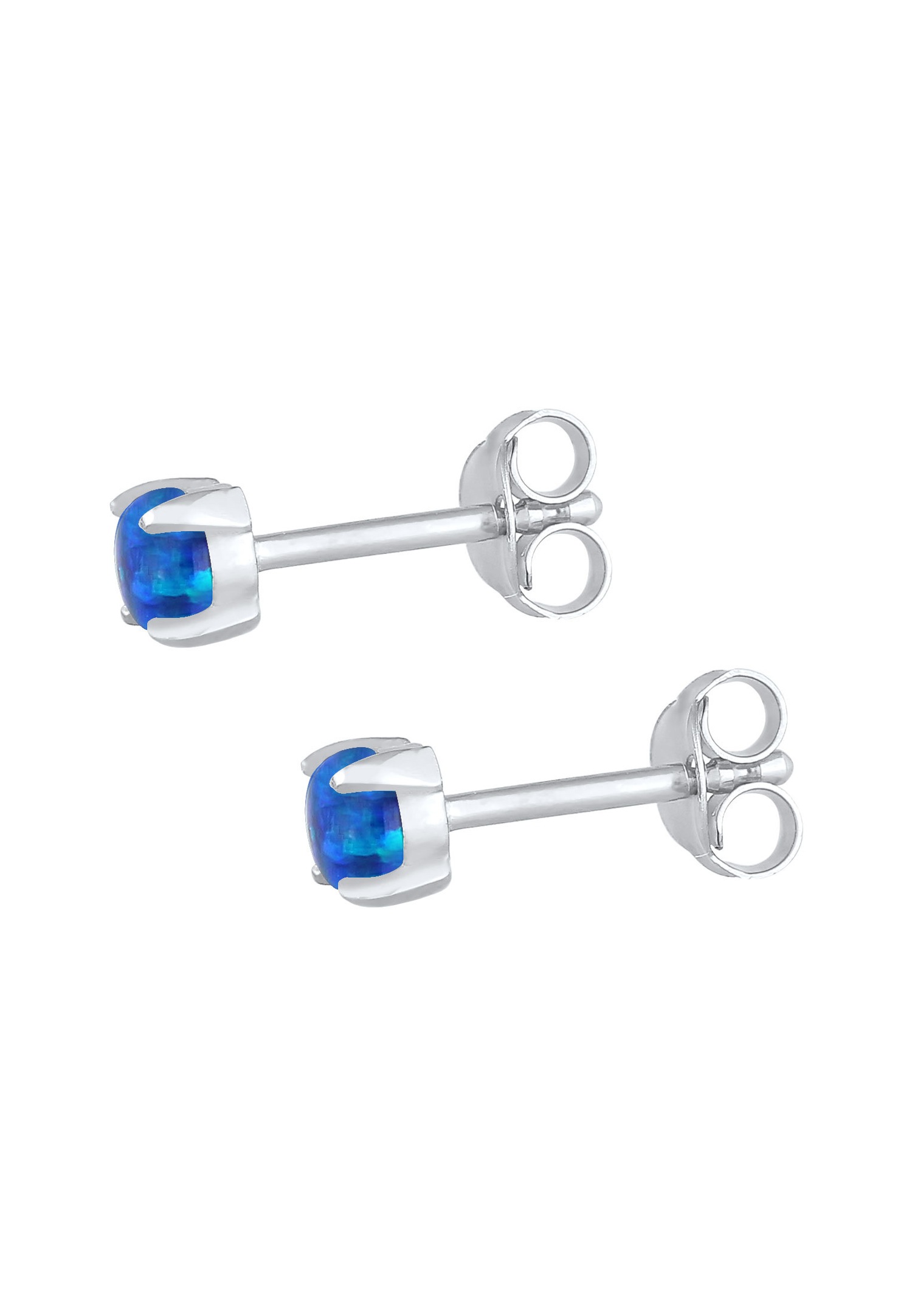 Elli Boucles d'oreilles dames Filigrane Trend avec opale synthétique en argent 925