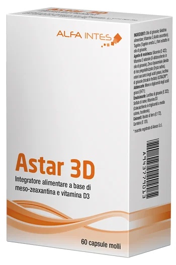 ALFA INTES Astar 3D 60 cápsulas Suplemento alimentar para a saúde ocular
