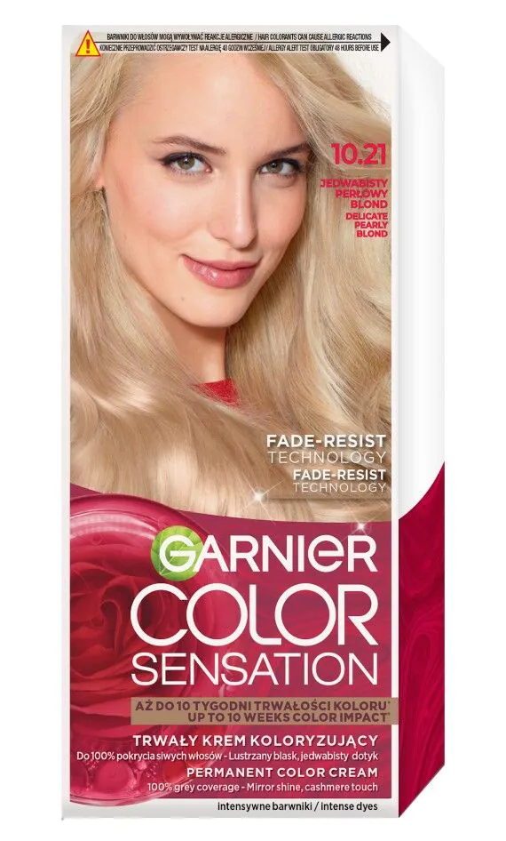 Garnier Color Sensation Krem koloryzujący 10.21 Jedwabisty Perłowy Blond