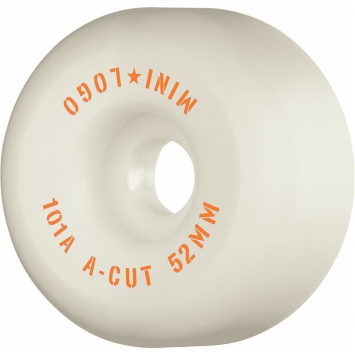 Ruote da skateboard MINI LOGO (set da 4) 52mm a-cut ii 101a bianche