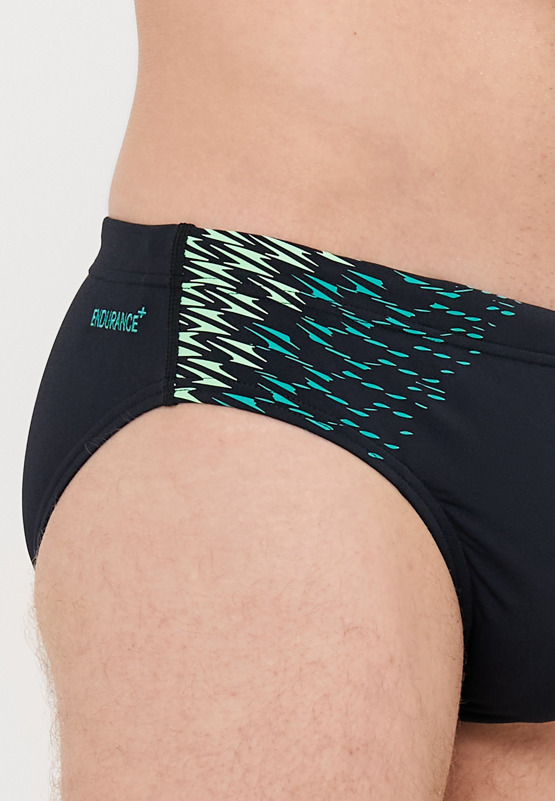 Speedo END TECH PANEL - Slip de bain - noir/turquoise gemme