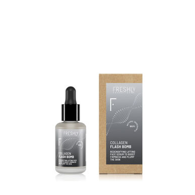 Freshly Cosmetics Collagen Flash Bomb Sérum Reafirmante, Iluminador y Rellenador Antifatiga 30 ml