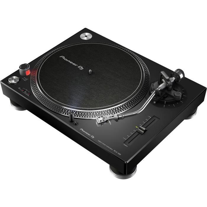 Turntable - PIONEER DJ - PLX-500-K - Analog Sound - 1 USB Output - Black