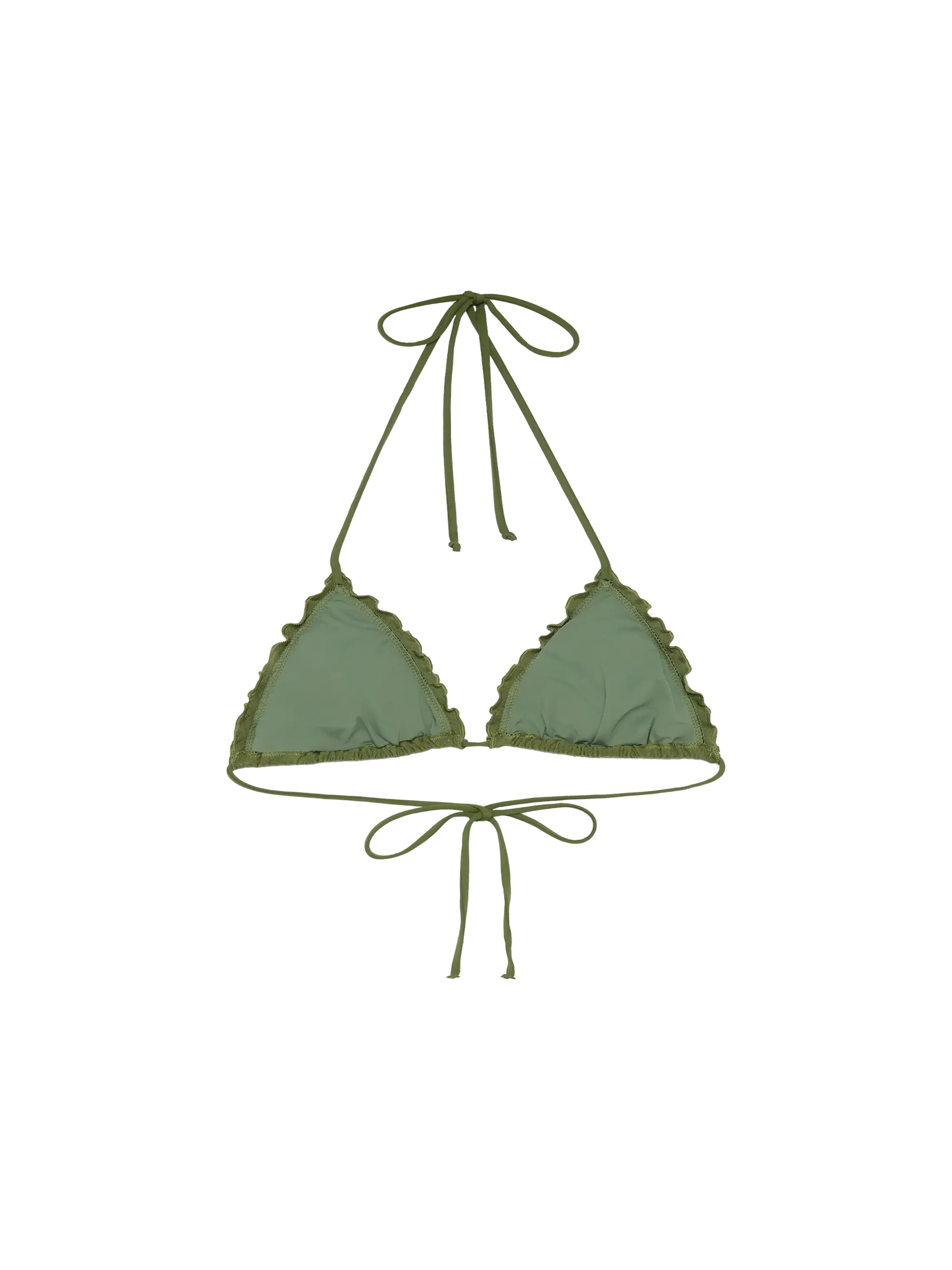Top triangular clásico Sagitario con estampado de cebra en relieve