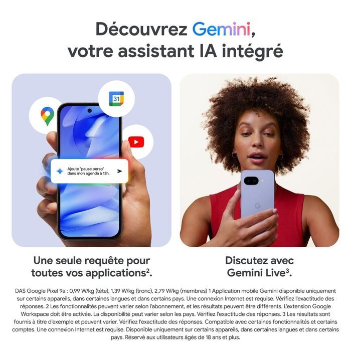 Smartphone Google Pixel 9a 6,3