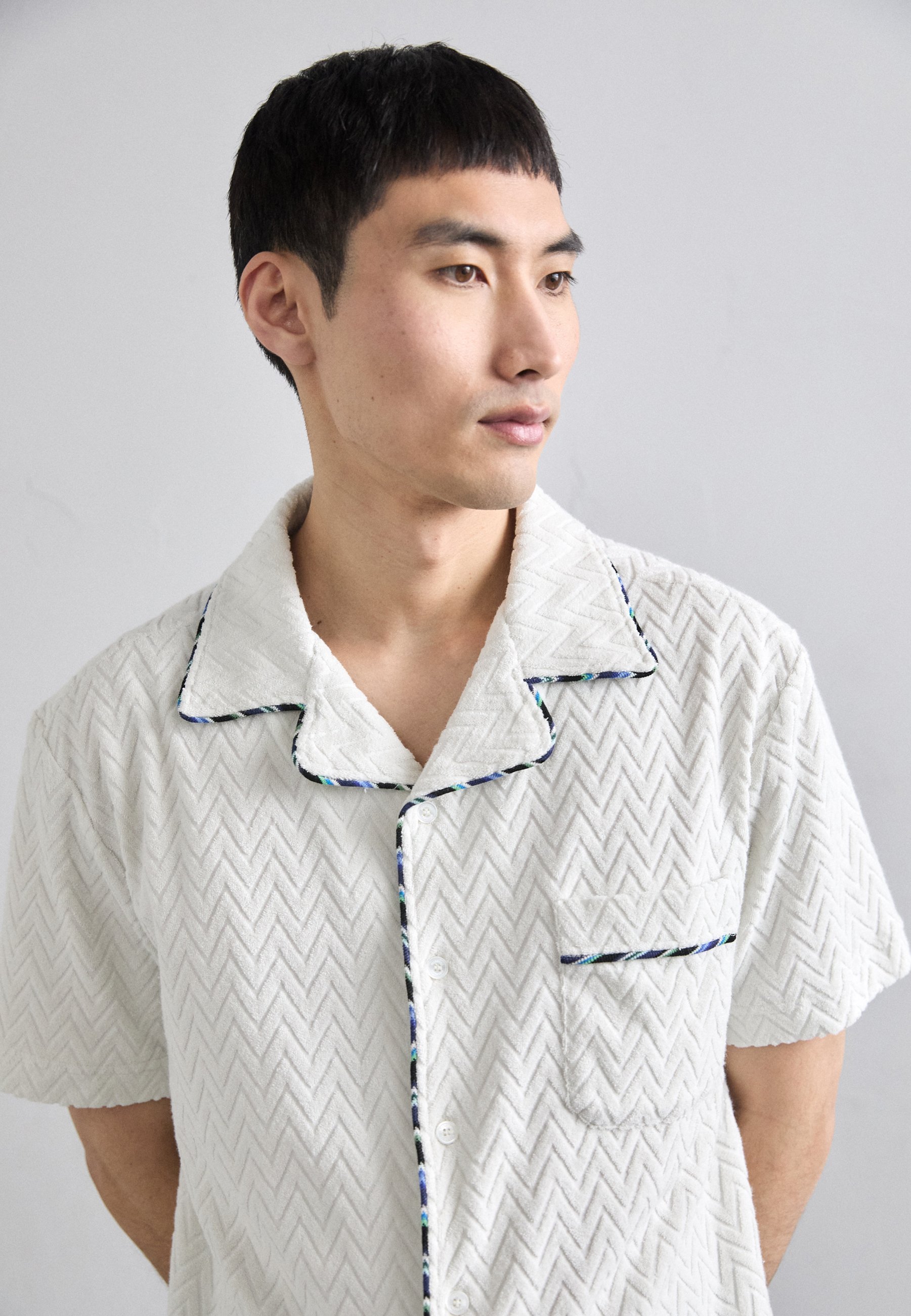 Missoni SHORT SLEEVE - Shirt - arctic white