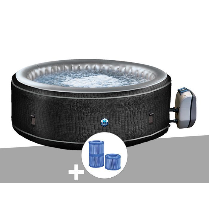 Spa hinchable redondo Netspa Boa con burbujas, capacidad para 5-6 personas + 3 cartuchos de filtro