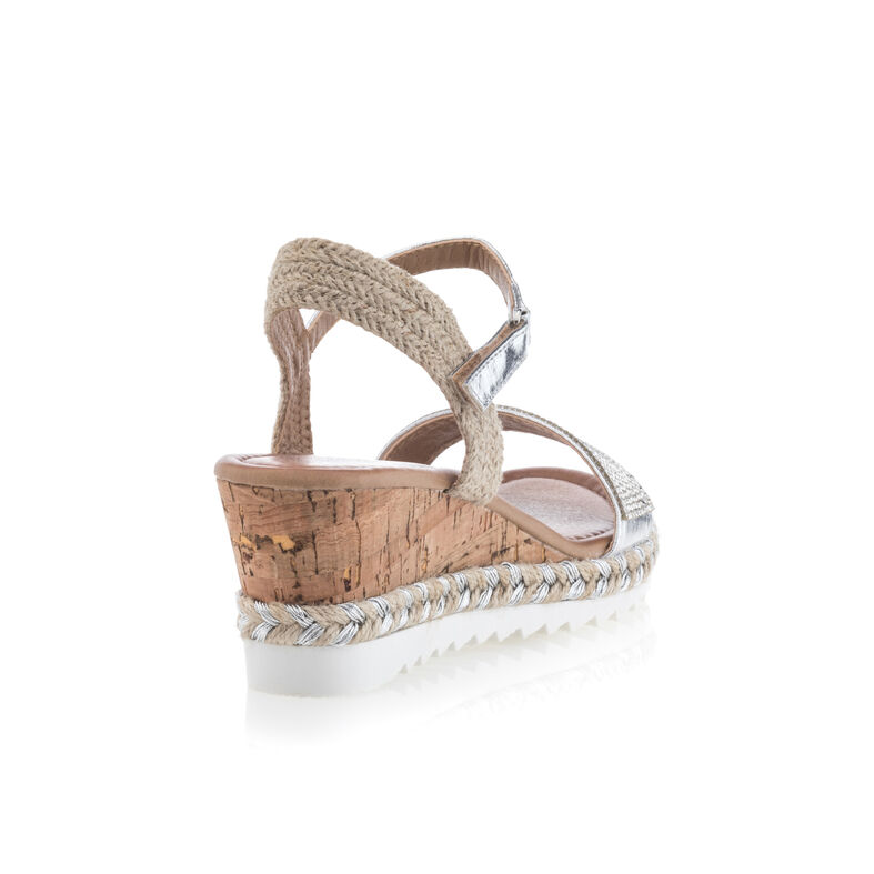 Sandalias grises para mujer / Zapatos de punta abierta