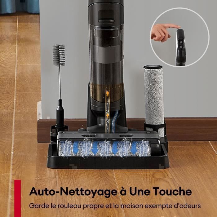 Ultenic AC Elite 3-in-1 Aspirapolvere e lavapavimenti senza fili – Asciutto e bagnato – 50 min – 1,15 L – Pavimenti duri e vinile – Sporco appiccicoso