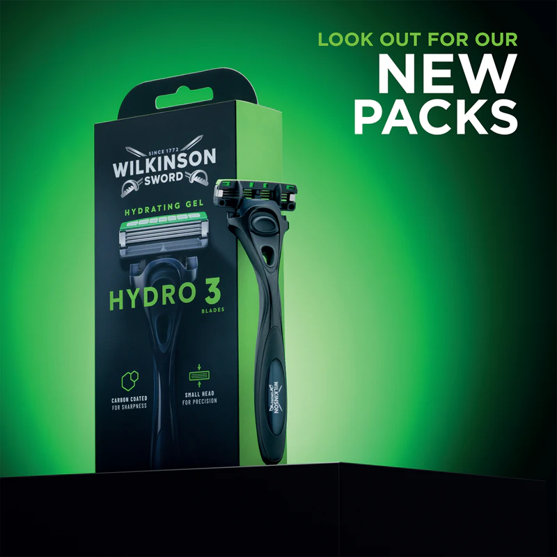 Aparelho de barbear Wilkinson Sword Hydro3 Skin Protection Black Edition