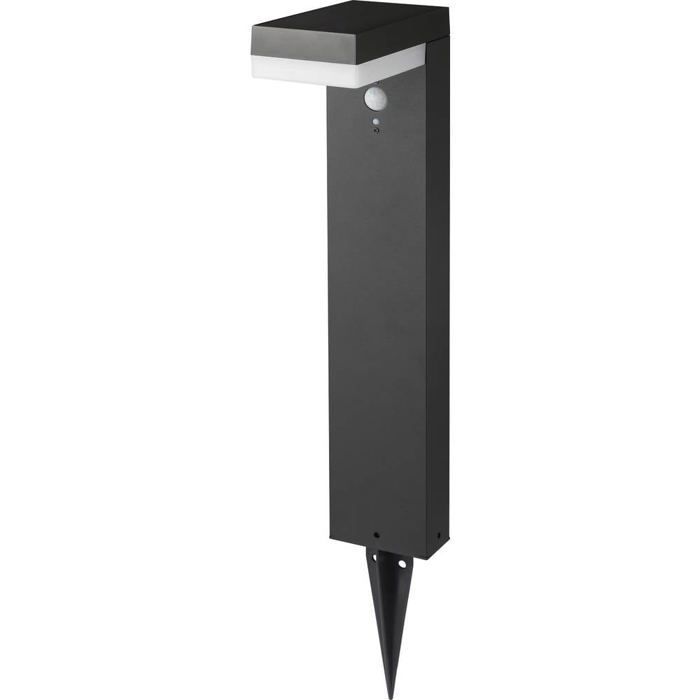 Luminária de chão solar para exterior - SYGONIX - SY-4715528 - Sensor de movimento - LED 6W - Preta