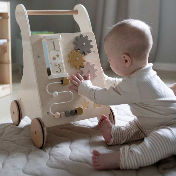 Aktivitätswagen – JABADABADO – Creme – Holz – 12 Monate – Unisex