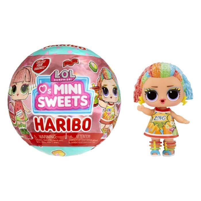 LOL Surprise Loves Mini Sweets X HARIBO - Mini muñecas de 7,5 cm - Tema de dulces - 7 sorpresas - Para mayores de 3 años