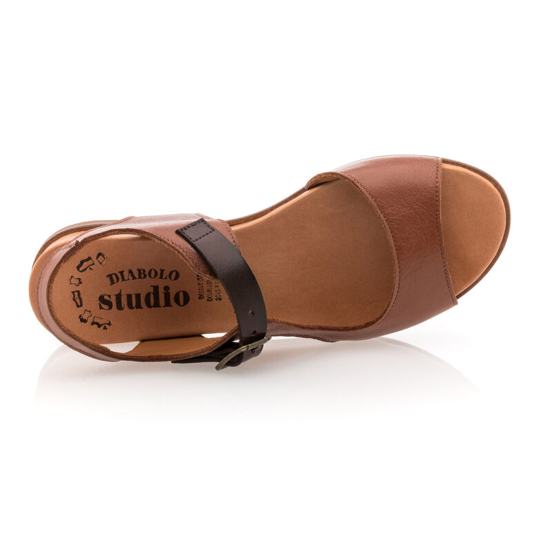 Brune sandaler / sko med åben tå til kvinder