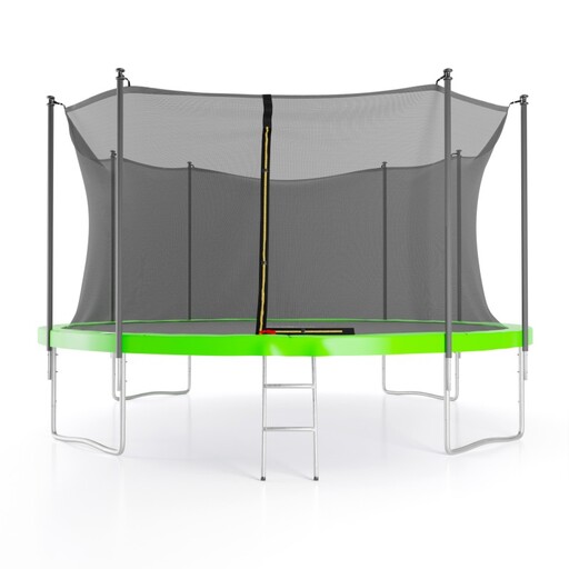 Trampoline d'intérieur 427 cm (14 pi), filet, tapis de sécurité et échelle