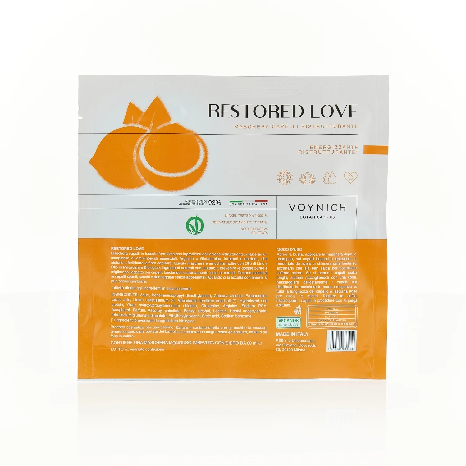 Cura dei Capelli RESTORED LOVE Maschera Capelli Ristrutturante - Maschera Riparatrice Capelli