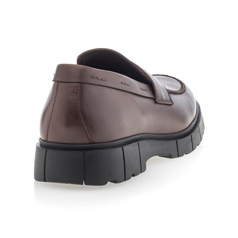 Brune loafers/båtsko til herre
