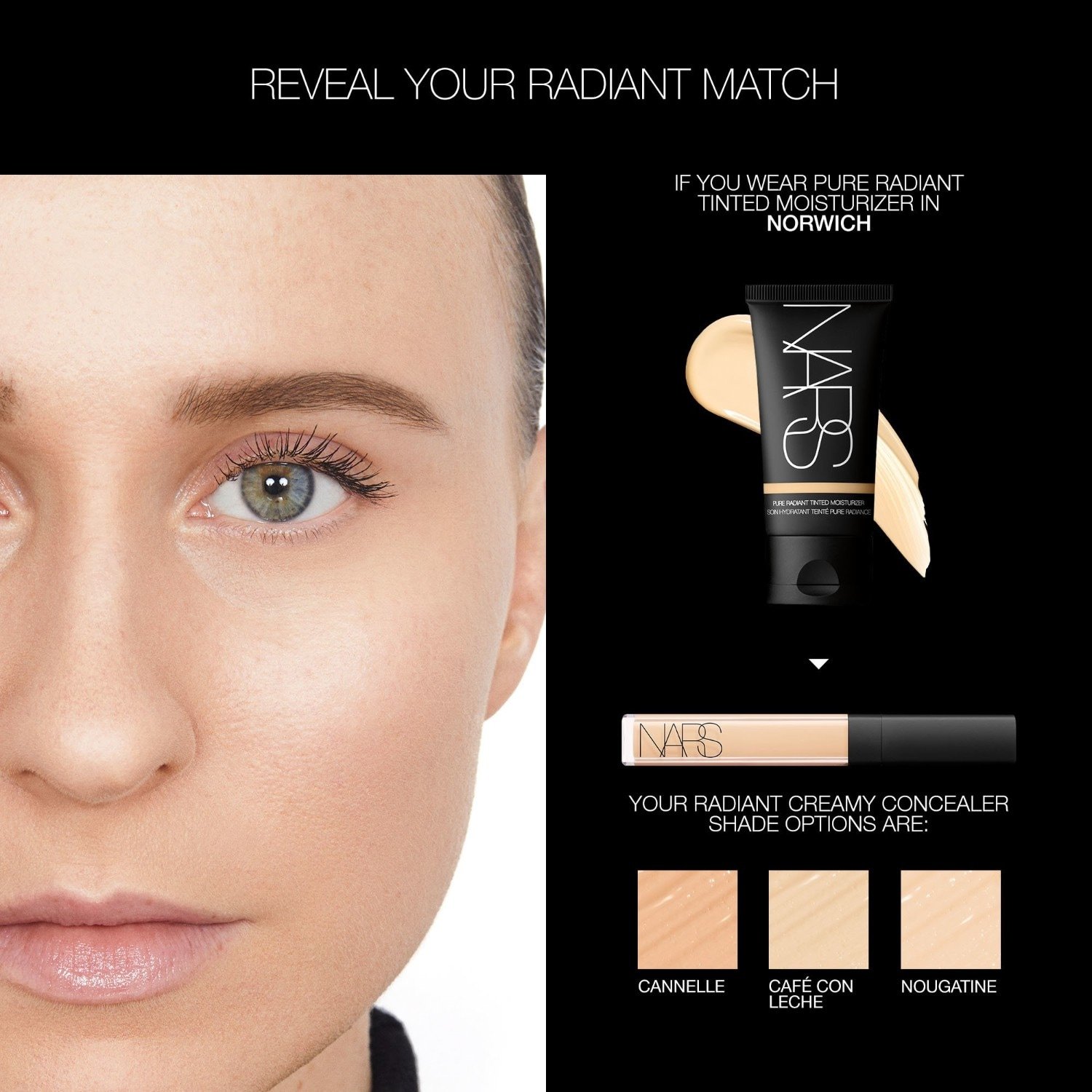 NARS „Pure Radiant“ tonuotas drėkinamasis kremas nuo saulės SPF 30, 50 ml