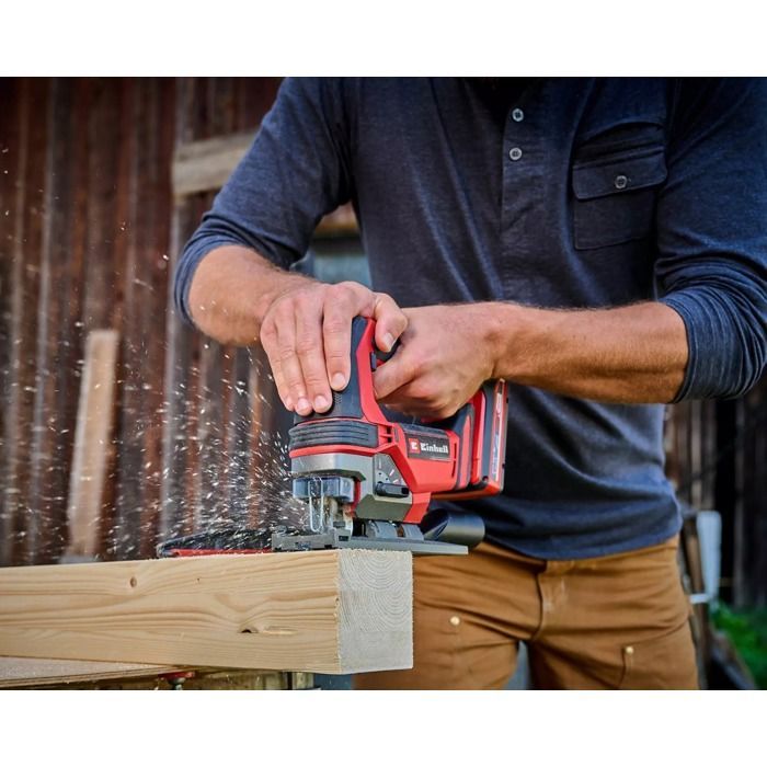 Einhell Scie sauteuse sans fil TE-JS 18/100 Li - Solo PXC (18V) Livré sans Batterie ni Chargeur