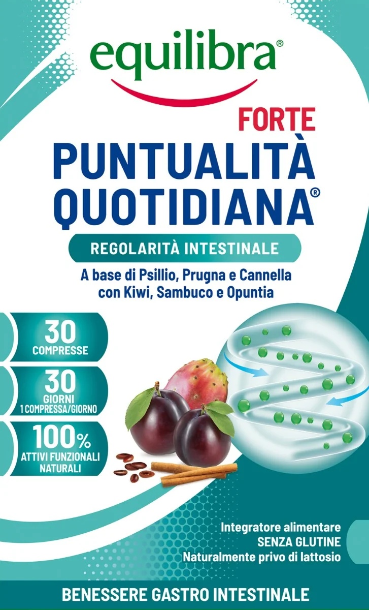 EQUILIBRA Equilibra Ponctualité Quotidienne Forte 30 comprimés pour la régularité intestinale