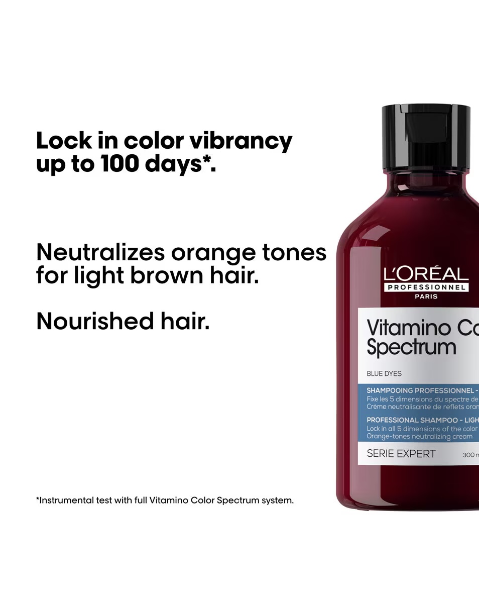L'ORÉAL PROFESSIONNEL Șampon Vitamino Color Spectrum Blue - Pentru păr șaten deschis