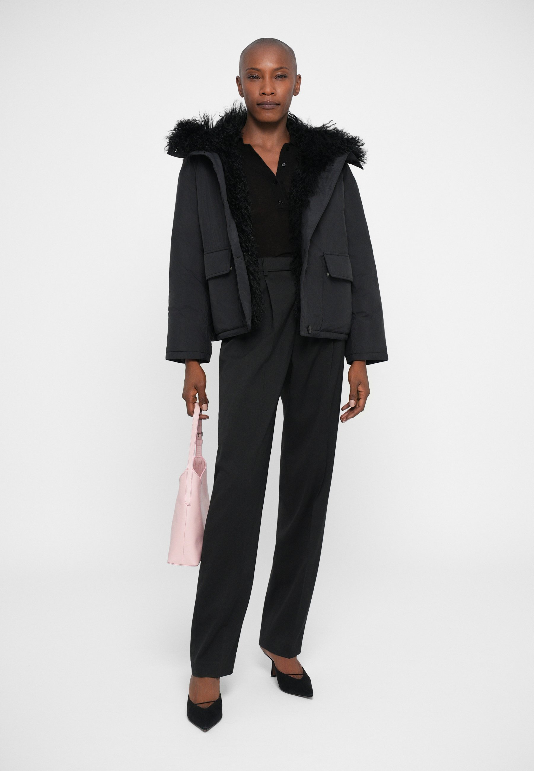 Yves Salomon DOUDOUNE - Down jacket - noir