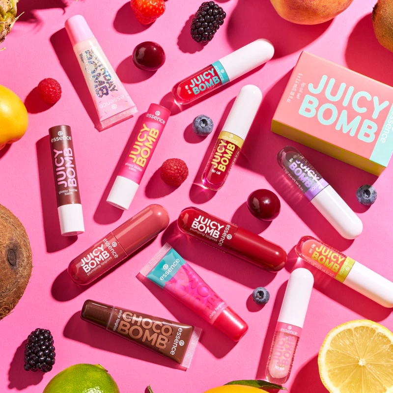 gloss labial essence Choco Bomb com brilho