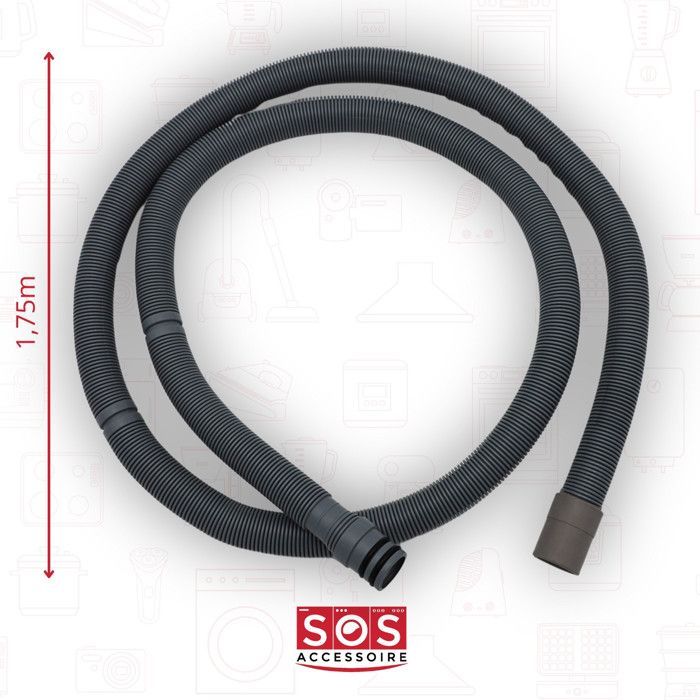 SOS Accessory Drain Hose 1.75m for Dishwasher C00273284 ARISTON HOTPOINT, ARISTONHOTPOINT, BAUKNECHT, IGNIS, INDESIT, LA