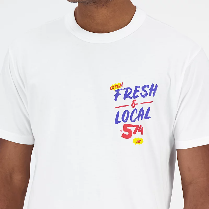 Camiseta masculina Essentials Reimagined Graphic Cotton Jersey - BRANCA