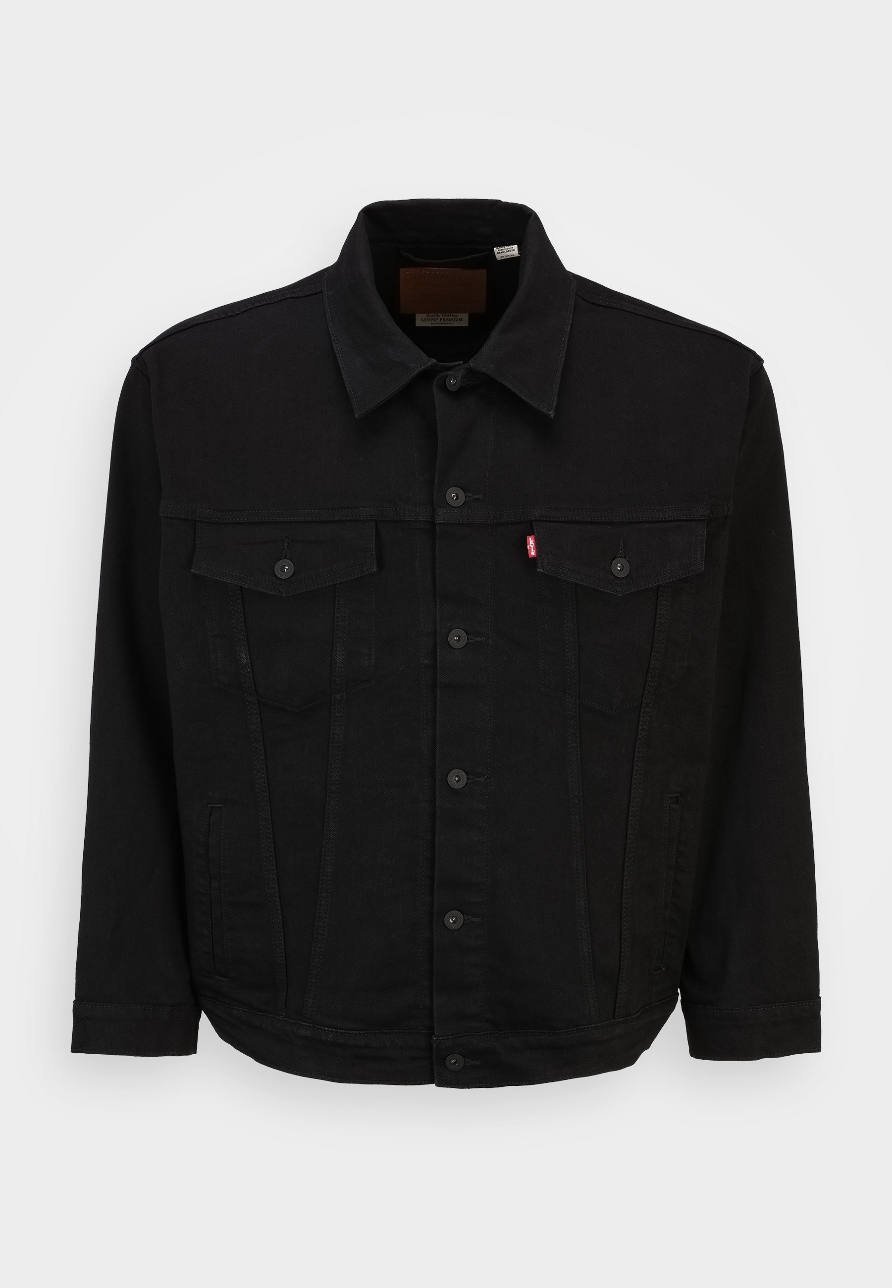 Levi's® Plus denimjack - zwart denim