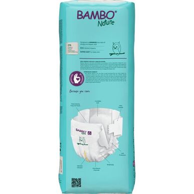 Pañales ecológicos Bambo Nature para niños y niñas, 0% perfume, paquete XL, T6, 16 kg, 40 unidades.