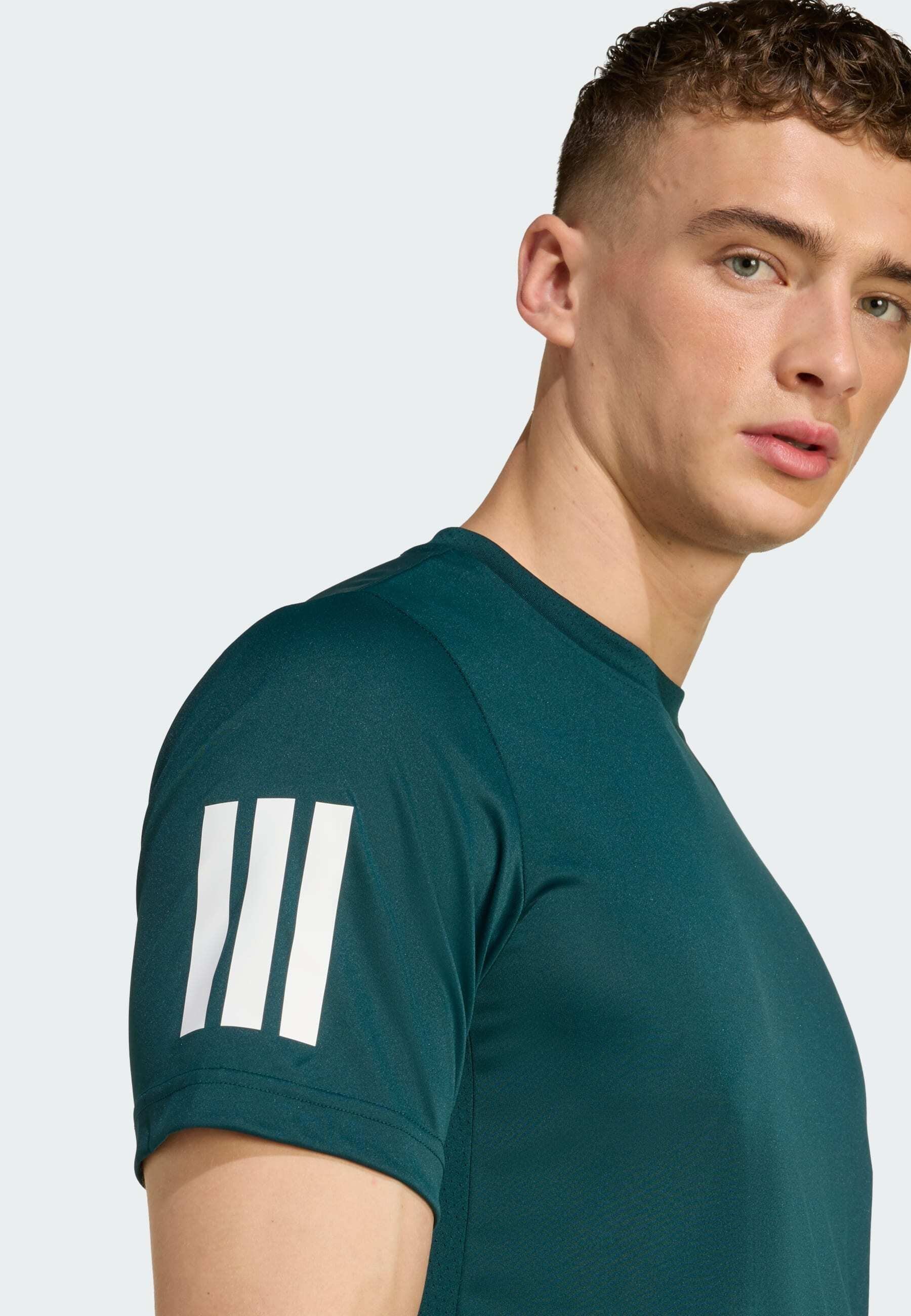 adidas Performance CLUB 3 STRIPES T-shirt - Sport T-shirt - aurora ivy