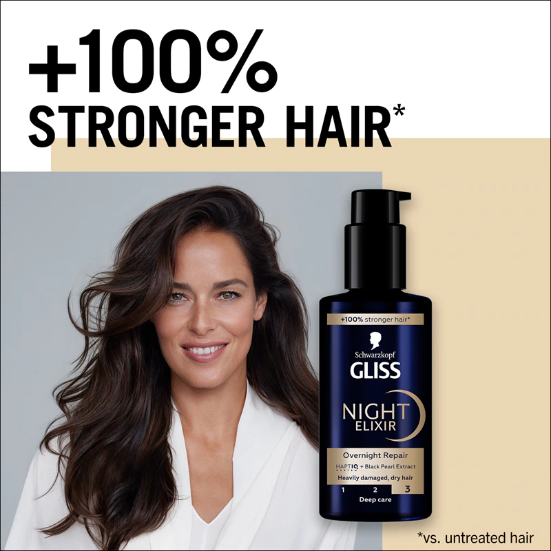 Schwarzkopf Gliss Night Elixir leave-in elixer voor beschadigd haar