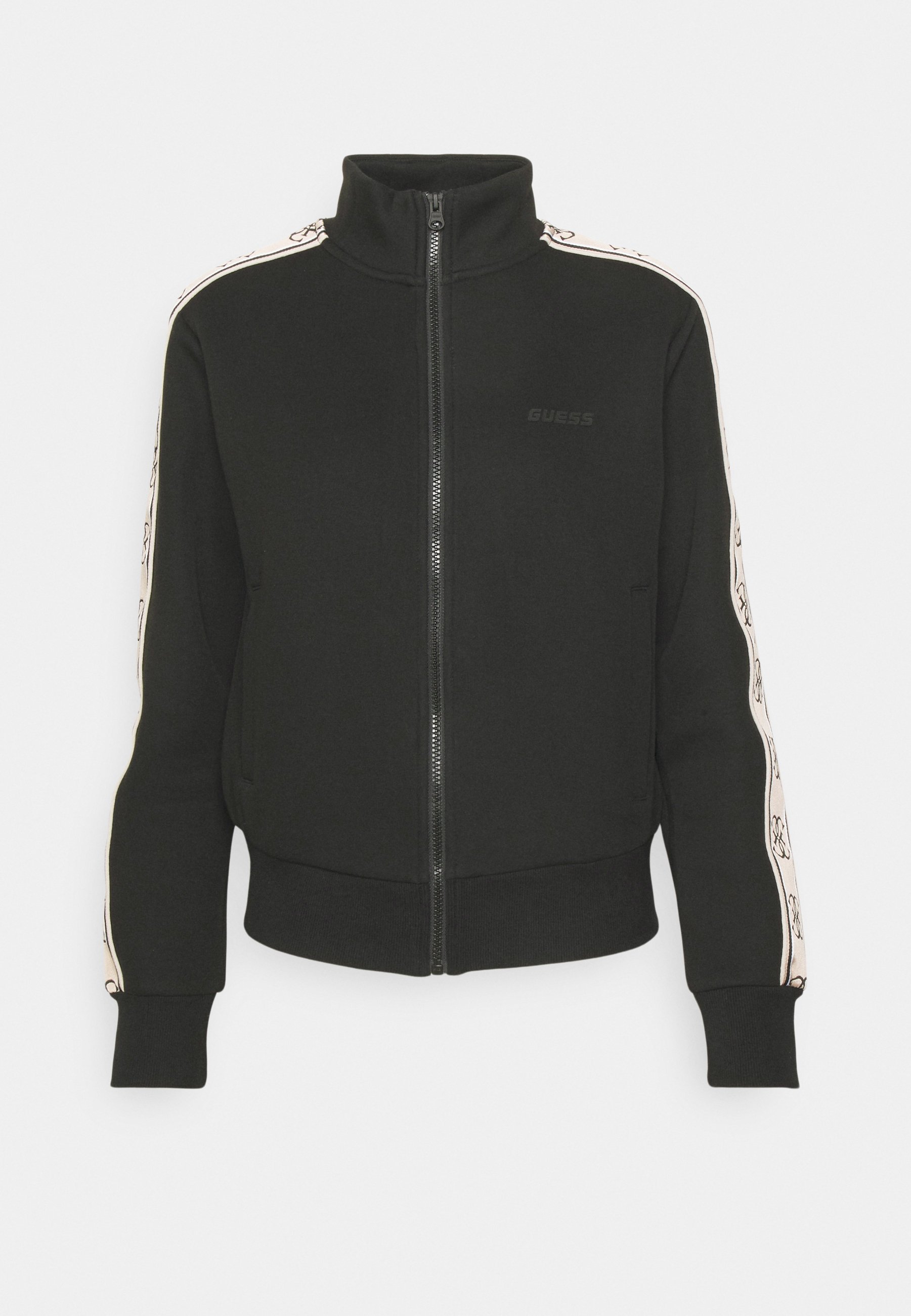 Guess BRITNEY FULL - Sweatshirt met rits - gitzwart