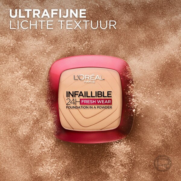 L'Oréal Paris Infaillible 24H Fresh Wear 20 Ivory tekoči puder v prahu 9 g