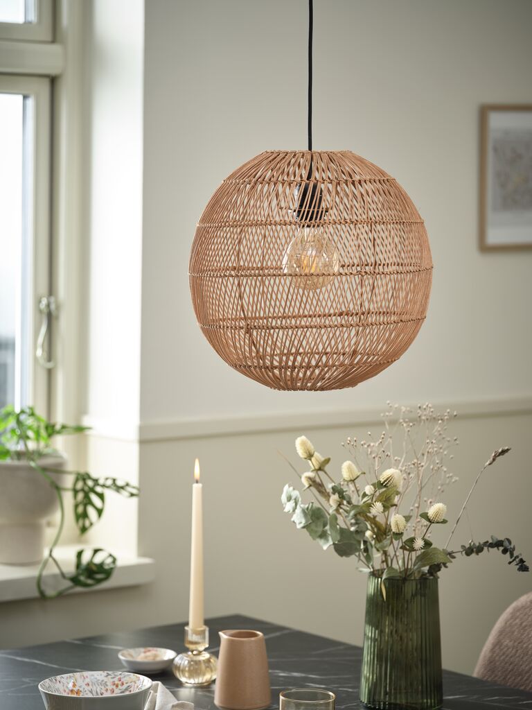 HAAKON HAAKON piekaramā lampa Ø35cm rotangpalmas