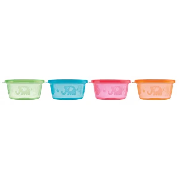 Nuby skledice za prigrizke - 4-delne - 240 ml - 4 kosi