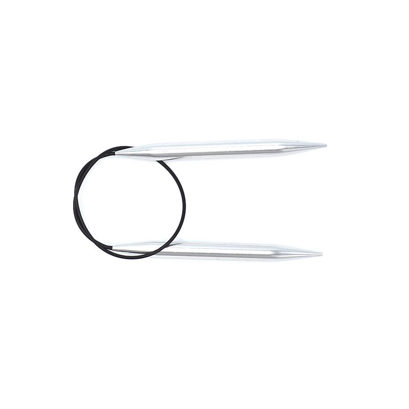 Ago circolare 40 cm 8,0 mm alluminio argento