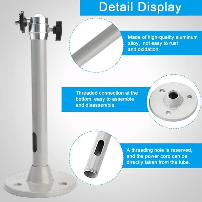 Soporte para proyector - YYV - Universal - Aluminio - Ajustable - Techo/Pared