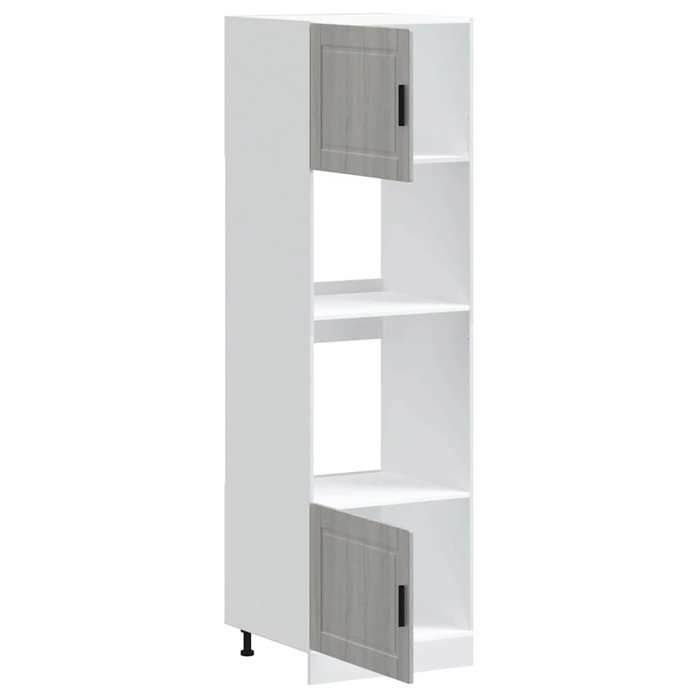 vidaXL Armoires de four 2 pcs Porto sonoma gris bois d'ingénierie 3315057