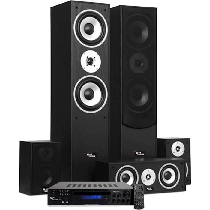 Home Cinema - Evidence Acoustics - EA850-BK - 5.1 - EA-7360-BT Amplifier - Bluetooth Karaoke