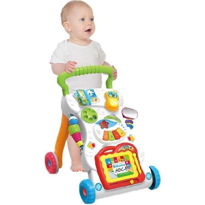 PIMPIMSKY Girello 3 in 1, giocattolo musicale per camminare con velocità regolabile per bambini di età superiore a 9 mesi