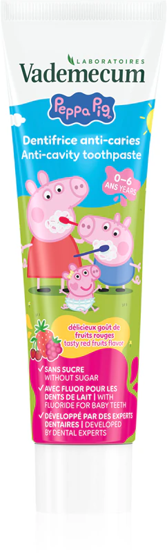 Vademecum Peppa Pig Rode Fruit Tandpasta voor Kinderen