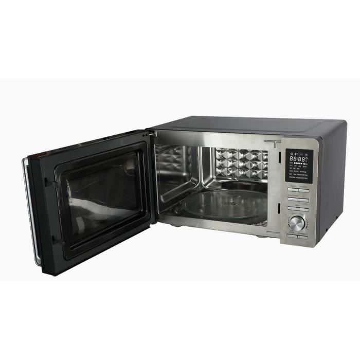 Combinatiemagnetron - CONTINENTAL EDISON - CEMO25SG13S3 - Zilver - 25 liter - Spiegeldeur - 1400 W - Grill 1200 W - Convectie 1200 W