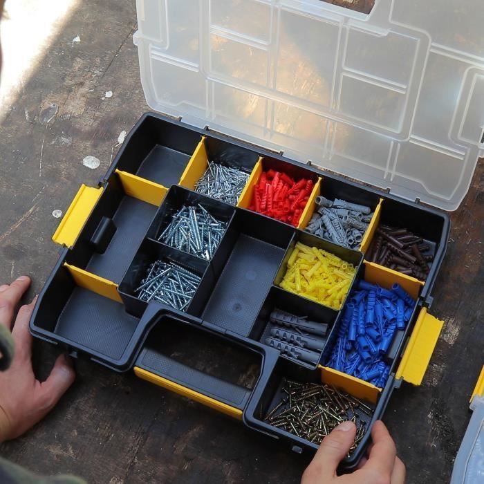 Organizador - STANLEY - 1-97-483 - con separadores extraíbles - 14 compartimentos - Sortmaster Junior