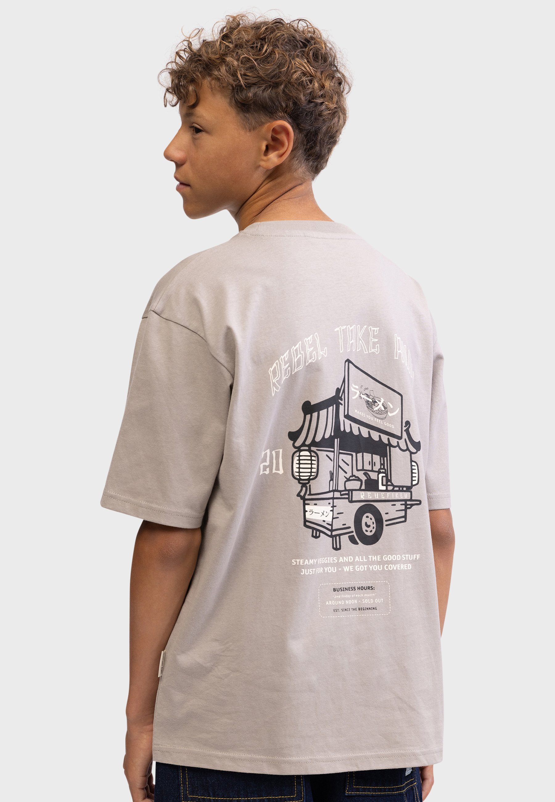 TETONY TEE BOXY FIT 4 PACK - T-shirts med print - mourning dove/rain forest/pristine blackRedefined Rebel