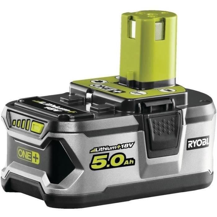 RYOBI - 1 batería de litio+ 18V ONE+ 5.0 Ah - RB18L50